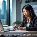讲解一篇成功的中文求职信写作_如何写求职信