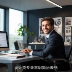 设计类专业求职简历表格