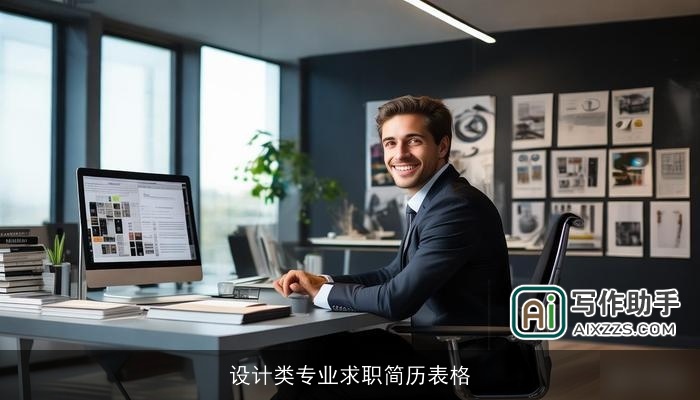 设计类专业求职简历表格