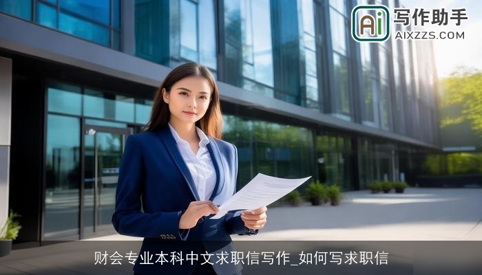 财会专业本科中文求职信写作_如何写求职信