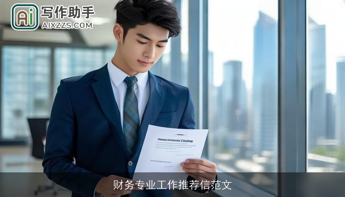 财务专业工作推荐信范文