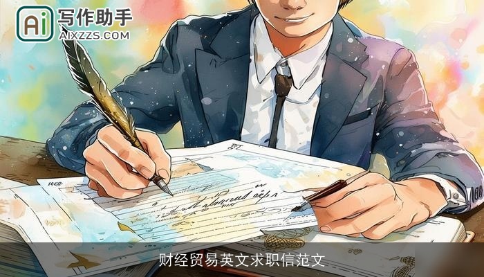 财经贸易英文求职信范文