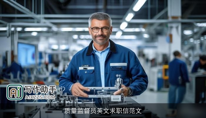 质量监督员英文求职信范文