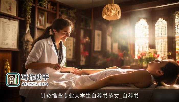 针灸推拿专业大学生自荐书范文_自荐书