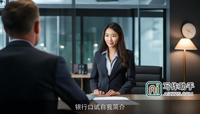 银行口试自我简介