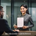银行面试自我介绍的优秀范文