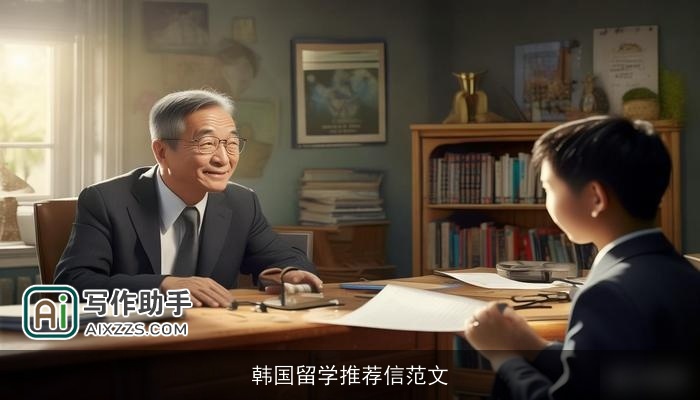 韩国留学推荐信范文