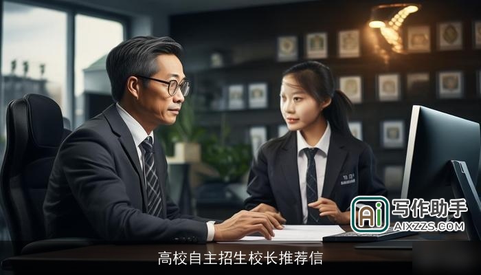 高校自主招生校长推荐信