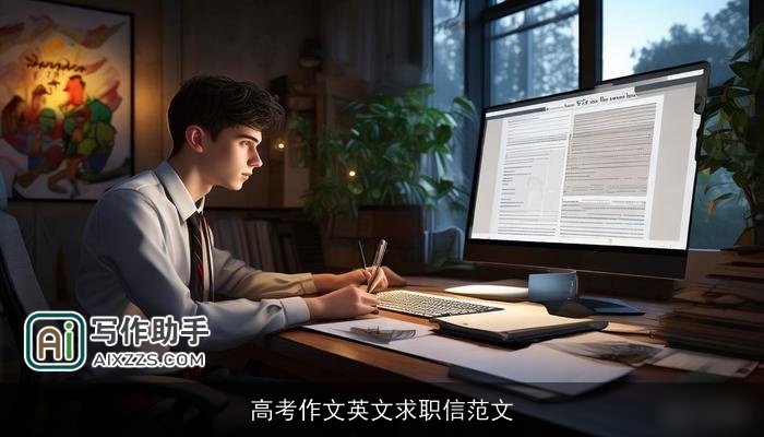 高考作文英文求职信范文