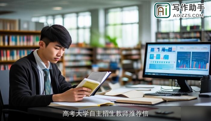 高考大学自主招生教师推荐信