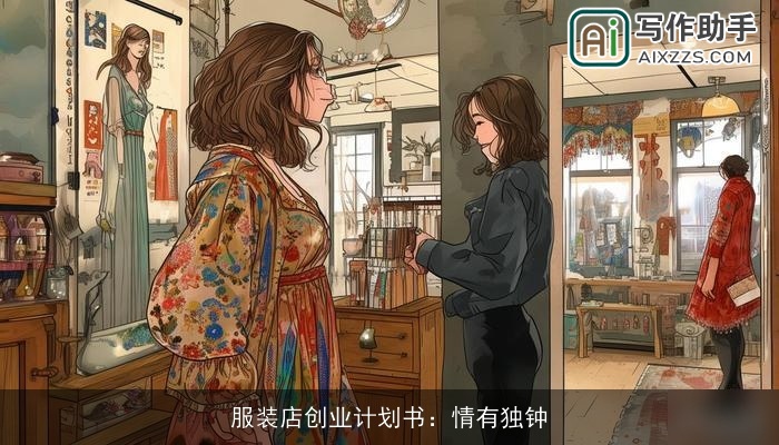 服装店创业计划书：情有独钟