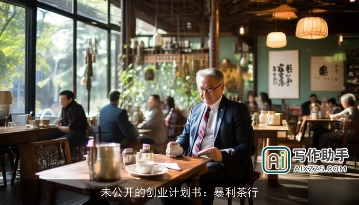 未公开的创业计划书：暴利茶行