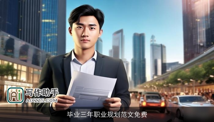 毕业三年职业规划范文免费