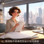 简洁但不简单的创业计划书模板