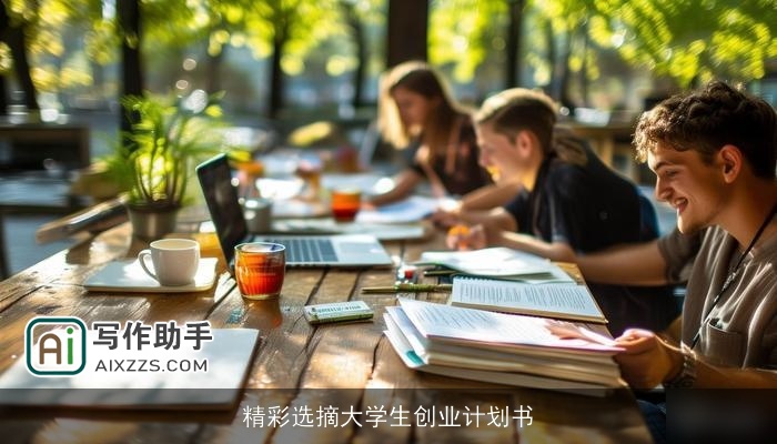 精彩选摘大学生创业计划书