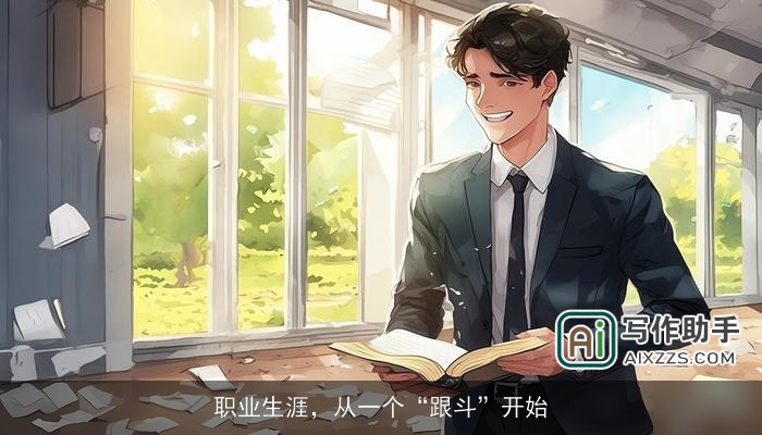 职业生涯，从一个“跟斗”开始