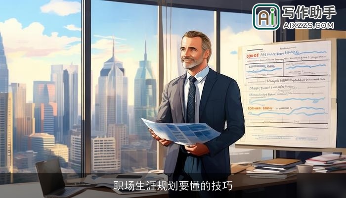 职场生涯规划要懂的技巧