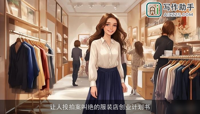 让人投拍案叫绝的服装店创业计划书