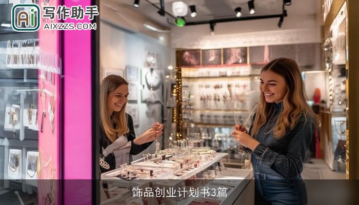 饰品创业计划书3篇