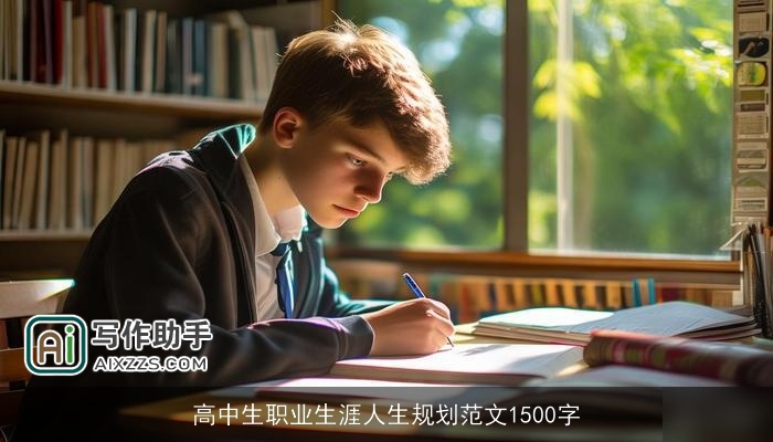 高中生职业生涯人生规划范文1500字