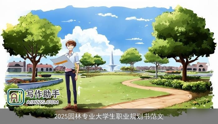 2025园林专业大学生职业规划书范文