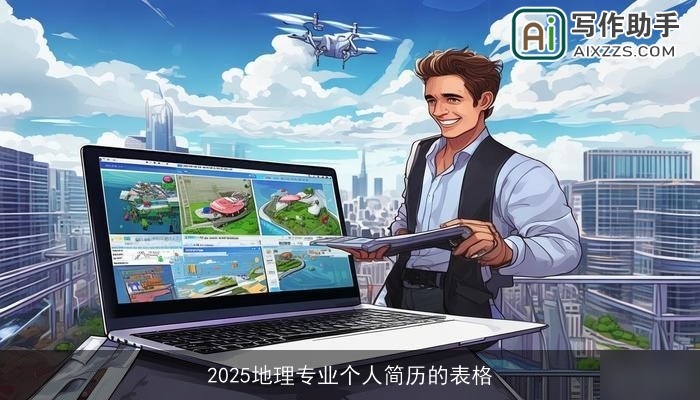 2025地理专业个人简历的表格