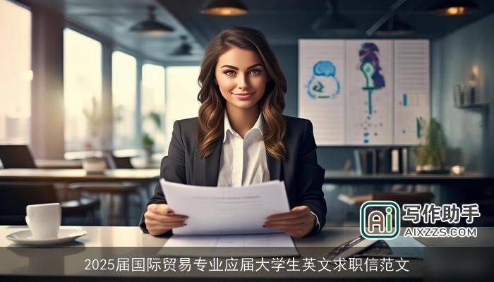 2025届国际贸易专业应届大学生英文求职信范文