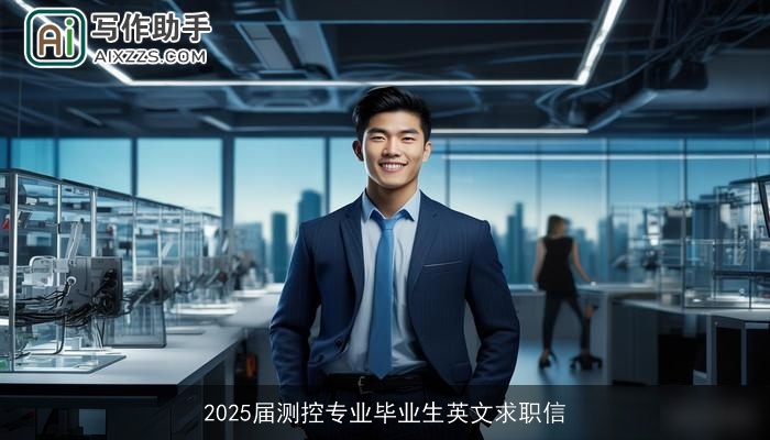2025届测控专业毕业生英文求职信