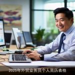 2025年外贸业务员个人简历表格