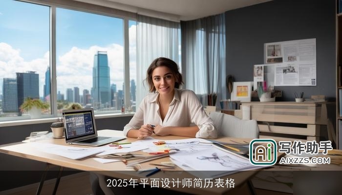2025年平面设计师简历表格