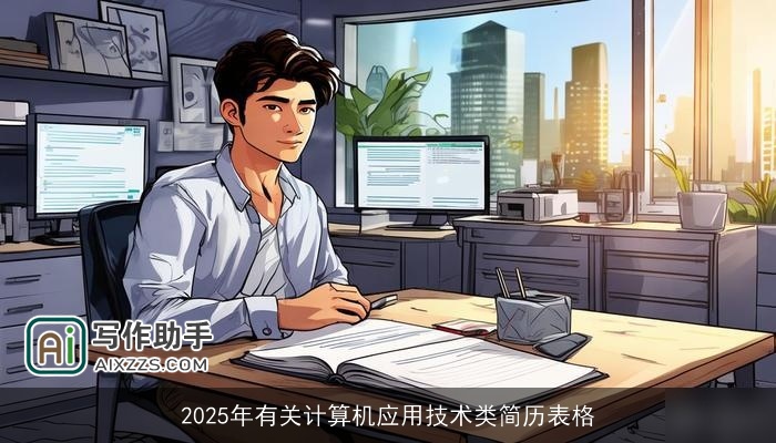 2025年有关计算机应用技术类简历表格