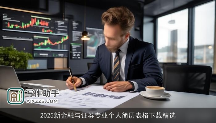 2025新金融与证券专业个人简历表格下载精选