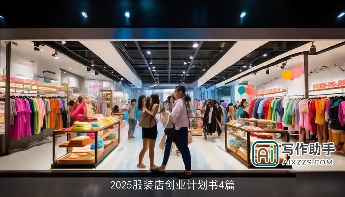 2025服装店创业计划书4篇
