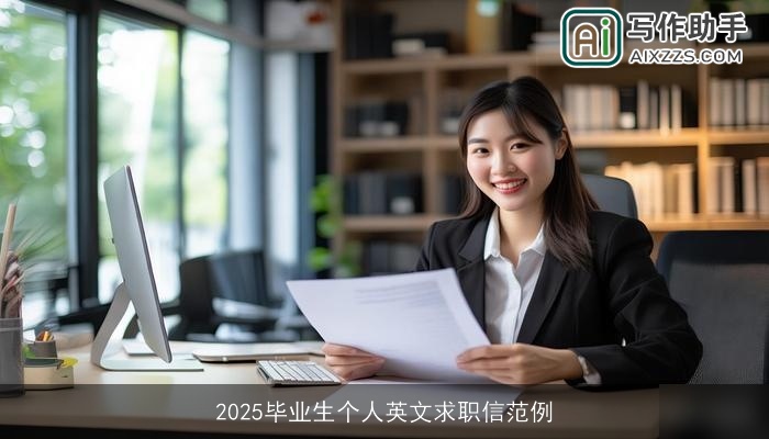2025毕业生个人英文求职信范例