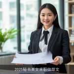 2025秘书英文求职信范文