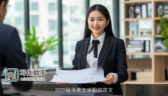 2025秘书英文求职信范文