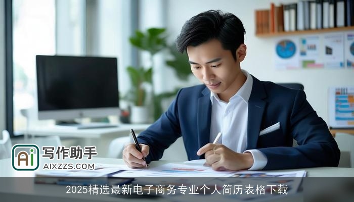 2025精选最新电子商务专业个人简历表格下载