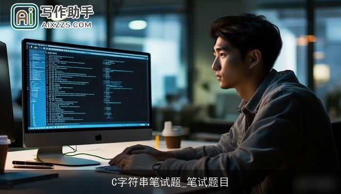 C字符串笔试题_笔试题目