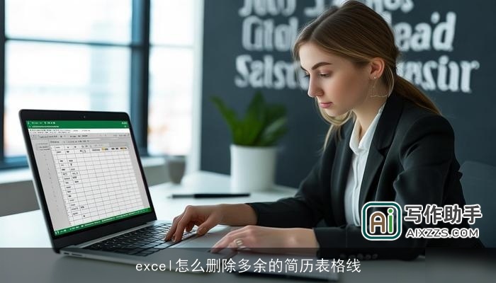 excel怎么删除多余的简历表格线