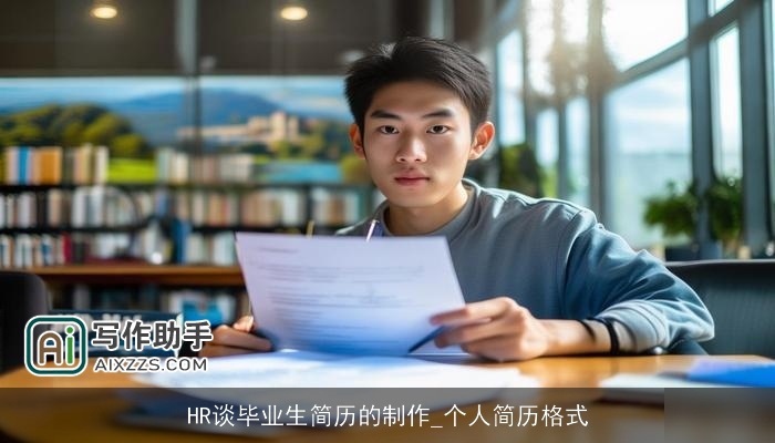 HR谈毕业生简历的制作_个人简历格式