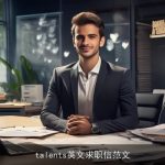 talents英文求职信范文