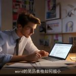 word的简历表格如何缩小