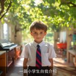 一篇小学生自我介绍