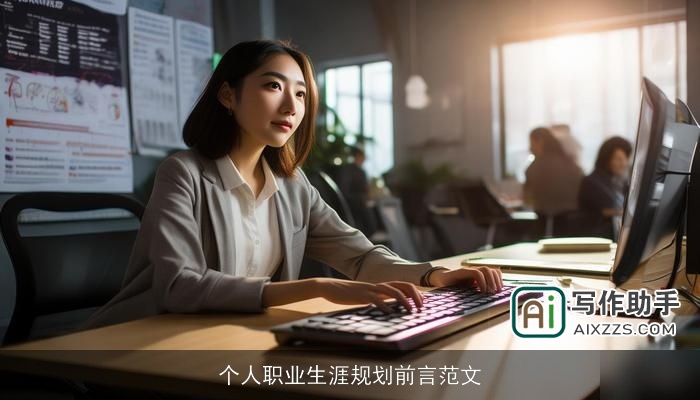 个人职业生涯规划前言范文