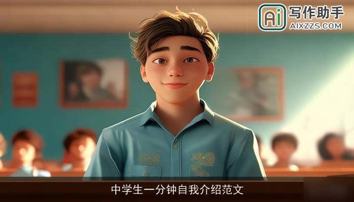 中学生一分钟自我介绍范文
