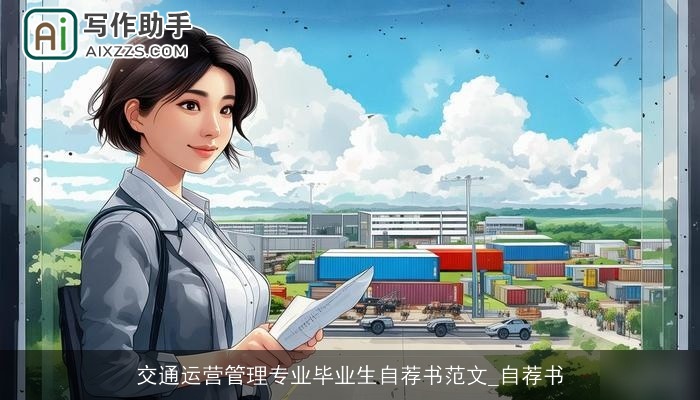 交通运营管理专业毕业生自荐书范文_自荐书
