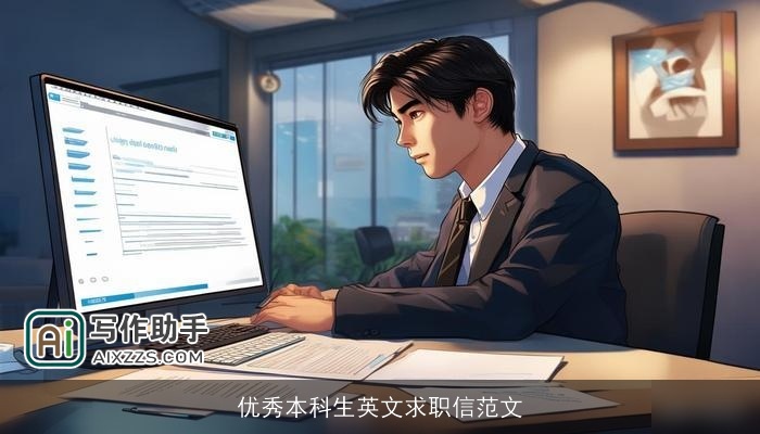 优秀本科生英文求职信范文