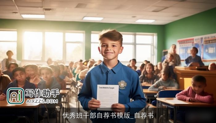 优秀班干部自荐书模版_自荐书