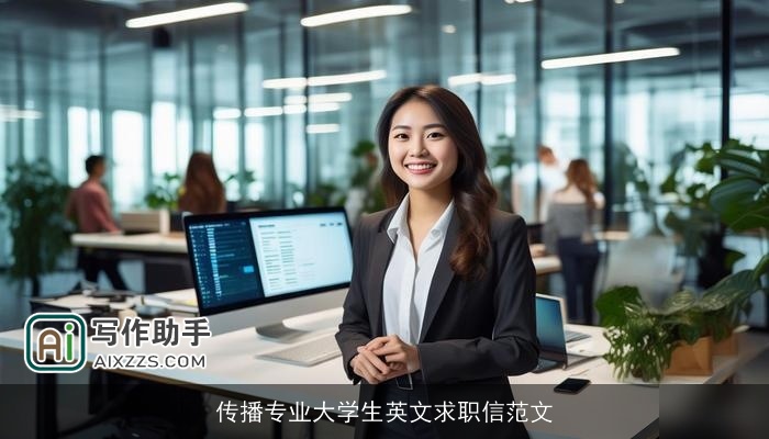 传播专业大学生英文求职信范文