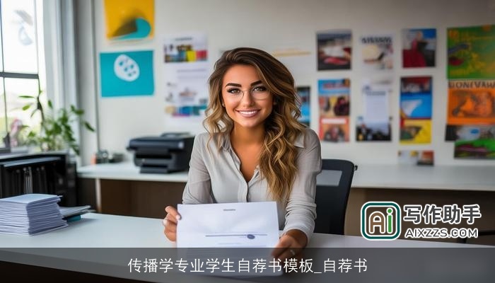 传播学专业学生自荐书模板_自荐书